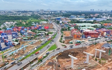 Cận cảnh 'đại công trường' nút giao phức tạp nhất Vành đai 3 Cận cảnh 'đại công trường' nút giao phức tạp nhất Vành đai 3