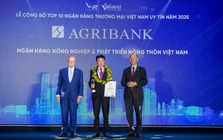 Agribank được vinh danh Top 10 Ngân hàng Thương mại Việt Nam uy tín năm 2025 Agribank được vinh danh Top 10 Ngân hàng Thương mại Việt Nam uy tín năm 2025