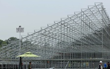 Cận cảnh khán đài 30.000 chỗ ngồi tại Quảng trường Ba Đình phục vụ đại lễ Quốc khánh 2-9