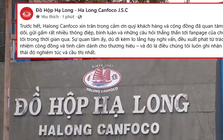 Fanpage Đồ hộp Hạ Long thông báo "tiêu diệt được viruss tả lợn châu Phi”, sản phẩm vẫn đảm bảo nhưng 15 phút thì xoá