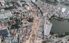 Toàn cảnh tuyến Vành đai 1 Hoàng Cầu - Voi Phục trước ngày thông tuyến kỹ thuật