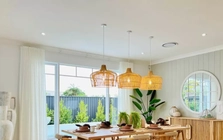 Những kiểu đèn thả bàn ăn, 'chìa khóa' cảm xúc không gian nhà bếp