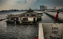 Một thành phố gần Việt Nam đang lún xuống