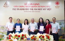 Bàn giao sổ đỏ sớm tại An Huy Mỹ Việt