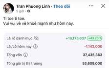 Một ca sĩ Vbiz khoe lãi 16 triệu nhờ chứng khoán, thừa nhận "chỉ đầu tư vui thôi", hẹn 10 năm nữa "mới sờ vào”