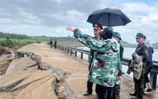 Cận cảnh hiện trường vụ sập bờ kè làm 4 người tử vong ở Đắk Lắk