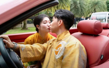 Ảnh hot: Phương Nhi và Minh Hoàng khoá môi cực ngọt trên xe mui trần