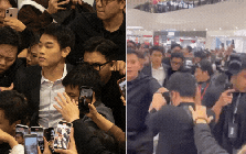 Đình Bắc gây sốt: Fan vây kín như "vỡ trận", camera bắt trọn từng khoảnh khắc, hot không kém gì "sao hạng A"