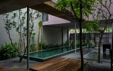 Nhà ở đan xen giữa những khu vườn xanh