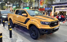 Bắt gặp Ford Ranger nhập Mỹ lăn bánh ở Hà Nội: Đeo biển số ngũ 9, máy xăng 270 mã lực, từng được rao bán gần 3,1 tỷ