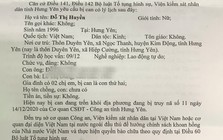 Truy tố, yêu cầu Đỗ Thị Huyền SN 1996 đến công an đầu thú