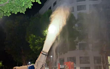 Hà Nội: Tiếp tục chạy xe phun sương dập bụi trong Vành đai 1
