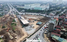 Cầu vượt Phạm Tu - đường 70 thành hình, đúc dầm chạy đua về đích cuối năm