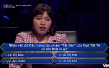 Tên thật của Chị Dậu là gì? Câu hỏi trong Ai Là Triệu Phú khiến người chơi suýt mất tất cả