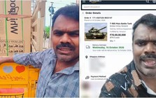Xin bánh kẹo, influencer Ấn Độ ‘khóc thét’ vì 15 đơn COD trong nửa giờ, mạng xã hội đồn có cả xe tăng