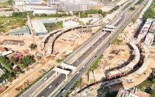 Tích cực thi công nút giao Vành đai 3,5 - Đại lộ Thăng Long