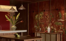 Căn hộ 130m² ‘đưa’ tranh Đông Hồ vào không gian sống
