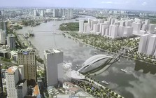 Đúng 2h sáng 21/10, sông Sài Gòn “nhường đường” 16 tiếng cho một khối thép hình lá dừa nặng bằng hơn 2.000 chiếc ô tô