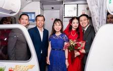 Tỷ phú Nguyễn Thị Phương Thảo xuất hiện tại lễ đưa dâu đặc biệt trên máy bay Vietjet