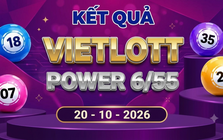 Vietlott 20/10 - Kết quả xổ số Vietlott Power 6/55 ngày 20 tháng 10