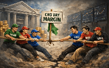 Dư nợ margin lập kỷ lục gần nửa triệu tỷ, nhóm CTCK có ngân hàng hậu thuẫn bứt phá mạnh