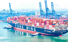 Phát hiện một siêu tàu dài gần 365 m, sức chở 15.500 TEU lần đầu tiên xuất hiện tại Việt Nam, thực hiện nhiệm vụ quan trọng