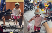 Clip siêu chữa lành: Thấy con gái lon ton xách về 2 cốc nước ép, biết lý do mà bố mẹ đều thấy mát lòng mát dạ