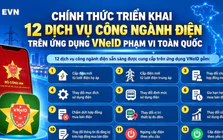 EVN triển khai 12 dịch vụ công trên ứng dụng VNeID