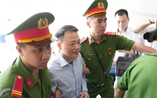 Cảnh sát dẫn giải Mr Pips, Shark Bình cùng đồng phạm đến tòa