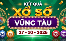 XSVT 27/10 - Kết quả xổ số Vũng Tàu ngày 27 tháng 10