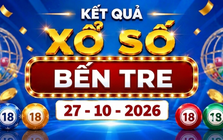 XSBTR 27/10 - Kết quả xổ số Bến Tre hôm nay ngày 27 tháng 10