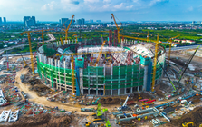 Nhật Bản mất 3 năm, Mỹ mất 4 năm nhưng Việt Nam chỉ cần khoảng 17 tháng để hoàn thành siêu công trình lớn gấp 1,5 lần Mỹ Đình