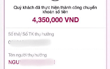 Công an thông báo sẽ điều tra nếu phát hiện tài khoản ngân hàng có các giao dịch nhận và chuyển tiền như sau