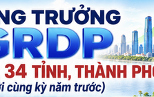 Tăng trưởng GRDP 9 tháng năm 2026 của 34 tỉnh, thành phố