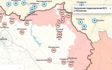 Màu đỏ của Nga phủ kín vùng biên giới Kharkiv
