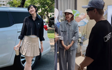 Hải Tú bỏ váy vóc, mặc giản dị khi làm hậu phương của Sơn Tùng M-TP