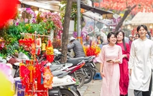 Chợ hoa Hàng Lược 'đánh thức' Tết Bính Ngọ giữa lòng phố cổ