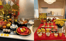 Vợ NSND Tự Long và dàn gái đảm MXH khoe mâm cúng ông Công ông Táo quá best