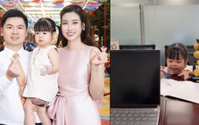 Dâu hào môn Đỗ Mỹ Linh miệt mài làm việc giáp Tết, ái nữ Chủ tịch Hà Nội FC làm "thư kí" cực yêu