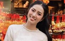 Dàn hoa, á hậu khoe dáng với áo dài Tết