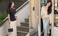 Chân váy đơn giản đến mấy cũng thành long lanh, sang chảnh nếu chị em diện theo 4 cách