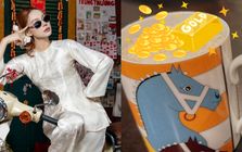 “Phú bà" đẹp nức tiếng Vbiz dùng Hermès làm hũ tài lộc năm mới: Sang cỡ này còn sợ gì không phất!