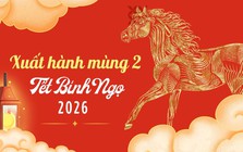 Hướng tốt, giờ đẹp xuất hành ngày mùng 2 Tết Bính Ngọ 2026
