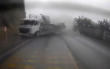 Đang đổ đèo, xe tải lao như bay rồi tông vào vách núi: Phát hiện tinh ý giúp tài xế taxi thoát chết
