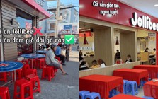 Cận cảnh "Jollibee miền Tây" gây lú với combo bàn tròn inox, ghế nhựa lề đường y chang rạp đám giỗ