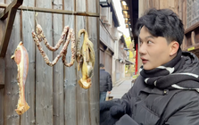 Khách Việt há hốc khi thấy quán ăn ở Trung Quốc treo hết thịt ra đường, không ngờ là cách làm cực thông minh