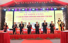 Phúc Thọ khởi công 6 dự án trọng điểm với tổng vốn hơn 1.100 tỷ đồng