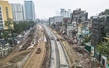 Diện mạo mới đường Vành đai 1 sau cao điểm thi công xuyên Tết