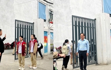 Bức ảnh thầy giáo trước cổng trường ở Hà Nội nhận "bão" like, phụ huynh rần rần khen: "Thật ấn tượng"