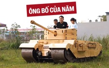 Bố người ta trong truyền thuyết: Tự chế mô hình xe tăng gỗ cực ‘khủng’ cho con trai, vận hành như thật khiến cộng đồng mạng ngả mũ